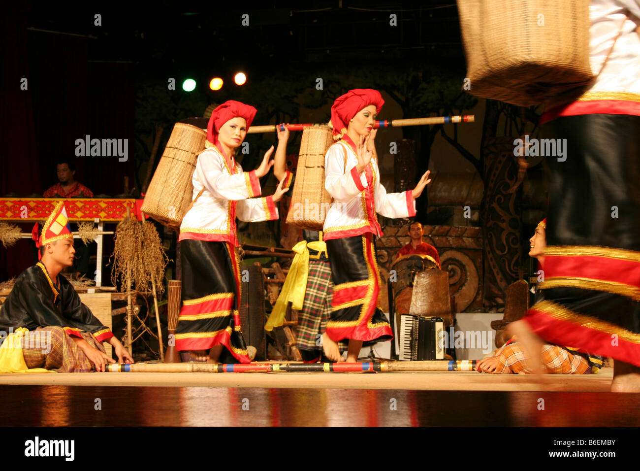 Traditional dance performed at Cultural Village in Kuching, Sarawak