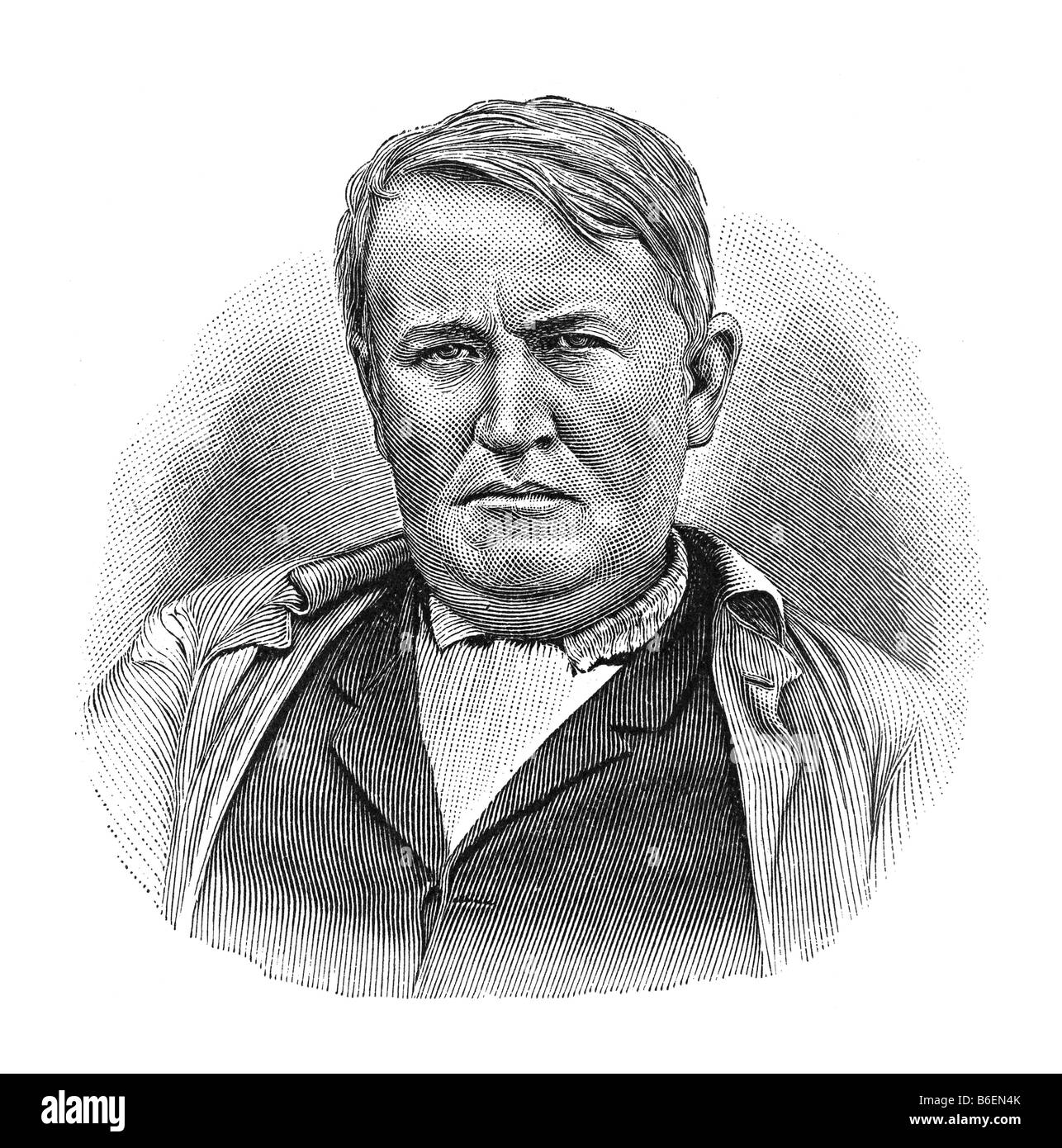 Thomas Alva Edison, 11. February 1847 Milan, Ohio - 18. October 1931 West Orange, New Jersey Stock Photo
