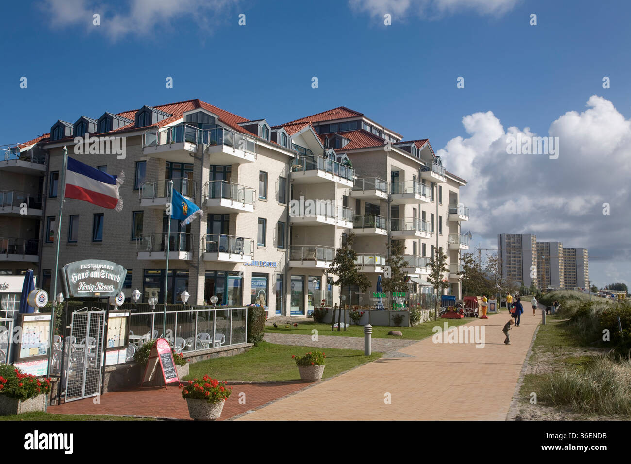 Beach Promenade In Burgtiefe Fehmarn Island Schleswig Holstein