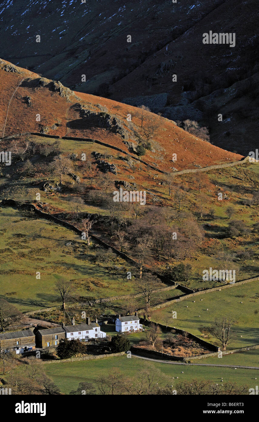 The Tongue and Troutbeck Park Farm. Troutbeck, Lake District National