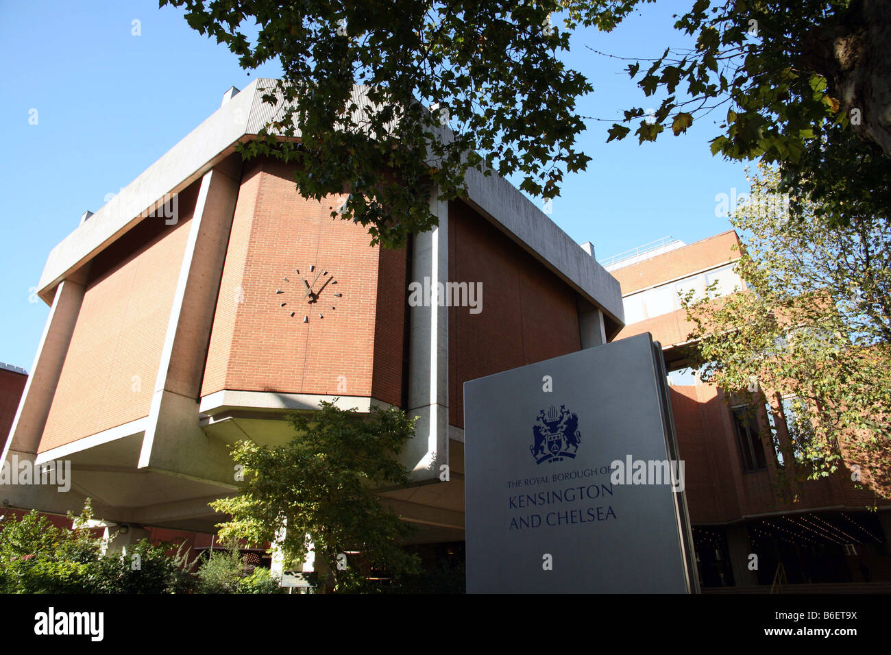 Kensington Town Hall, London Stock Photo Alamy