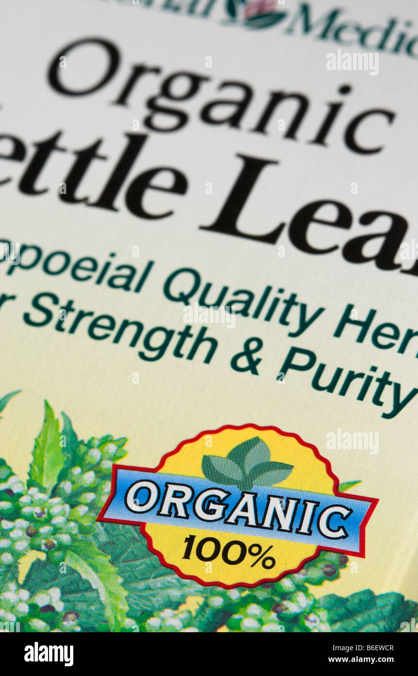 Organic herbal tea Stock Photo - Alamy