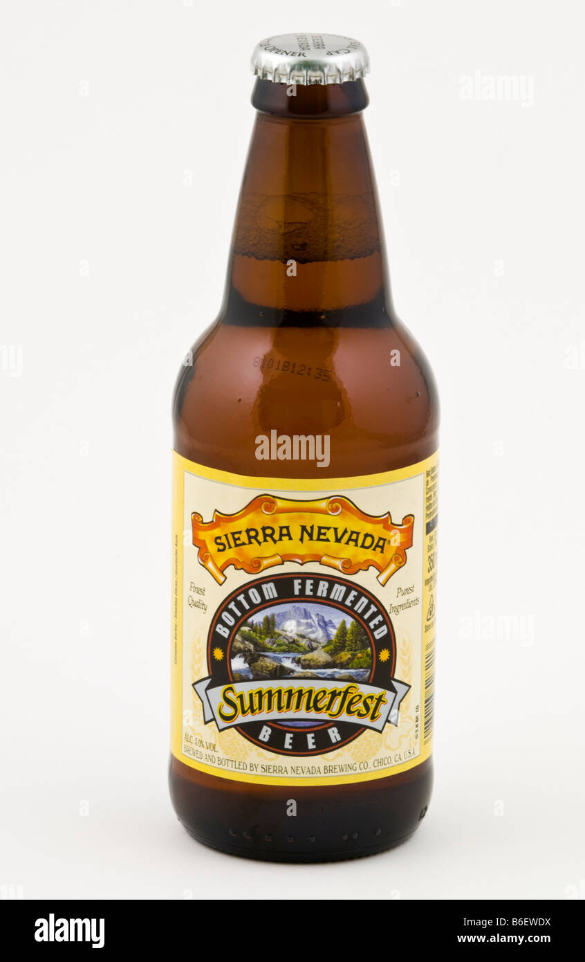 Bottle of Sierra Nevada Bottom Fermented Summerfest Beer sold in the UK