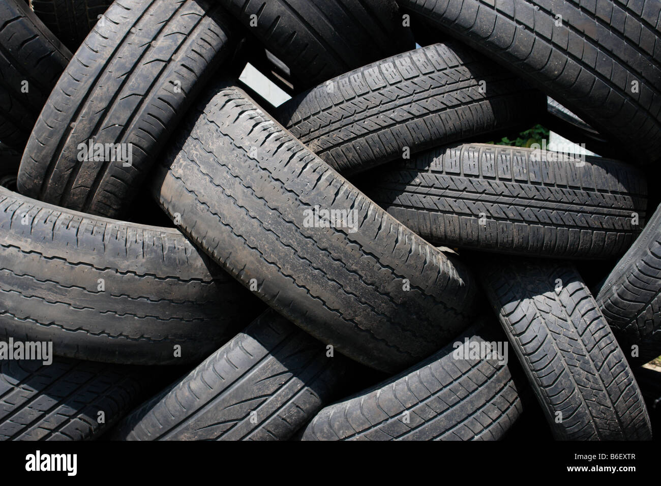 tire tyre profile close up Stock Photo