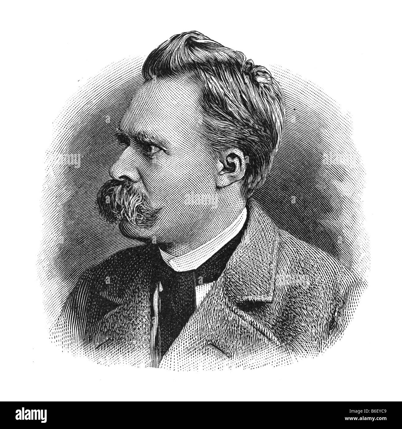 Friedrich Wilhelm Nietzsche, 15. October 1844 Röcken near Luetzen - 25. August 1900 Weimar Stock Photo