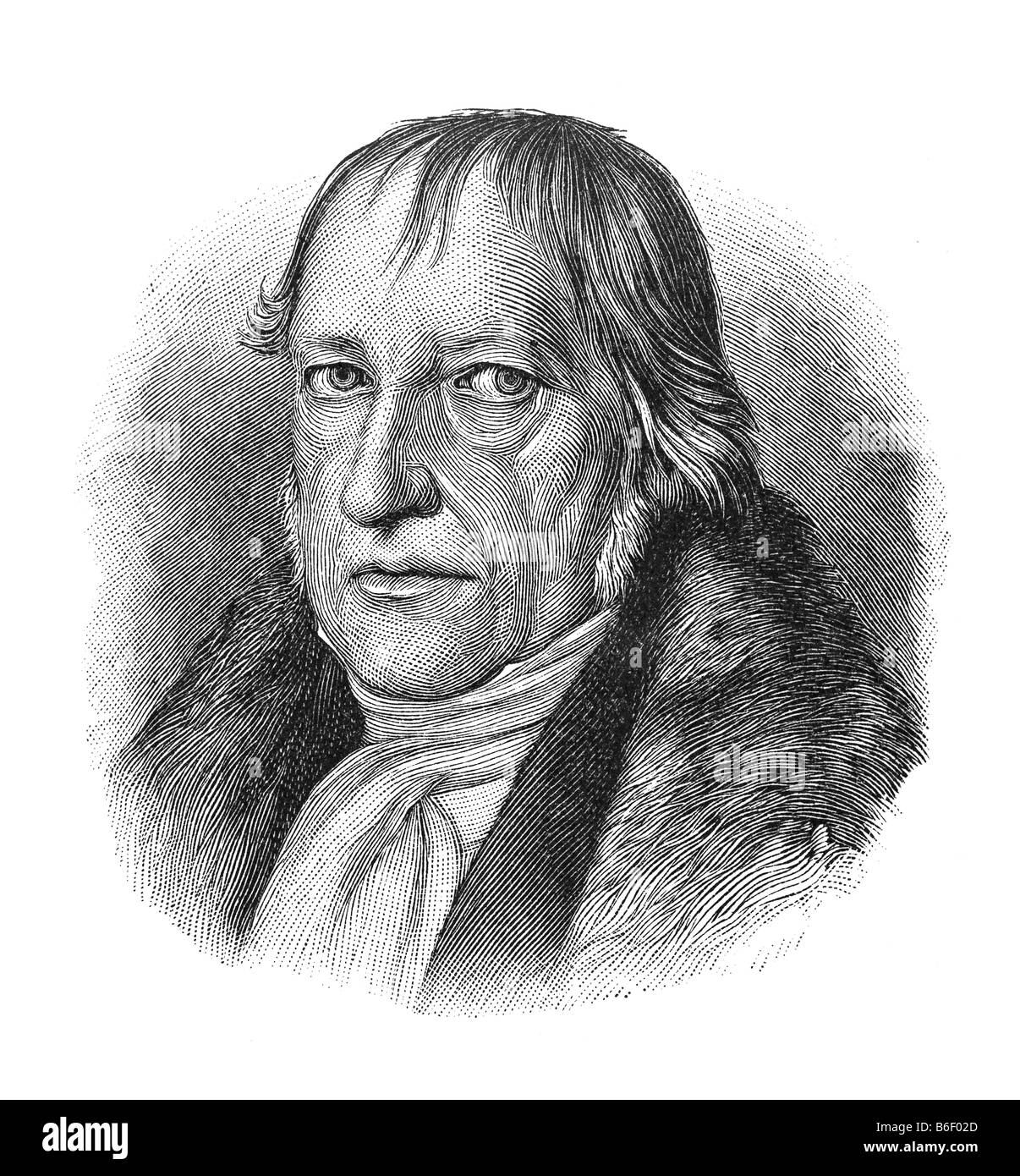 Georg Wilhelm Friedrich Hegel, 27. August 1770 in Stuttgart - 14. November 1831 in Berlin Stock Photo