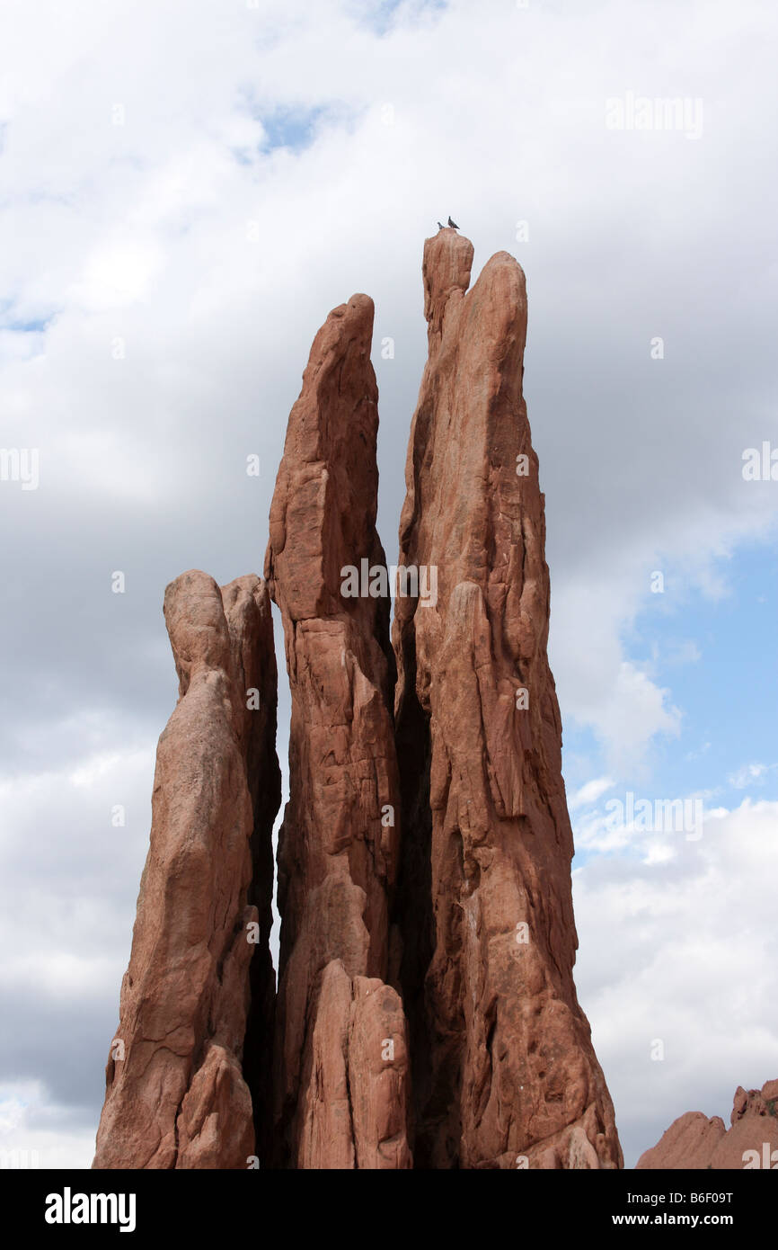 Garden of the Gods is a public park located in Colorado Springs, Colorado, USA. Stock Photo