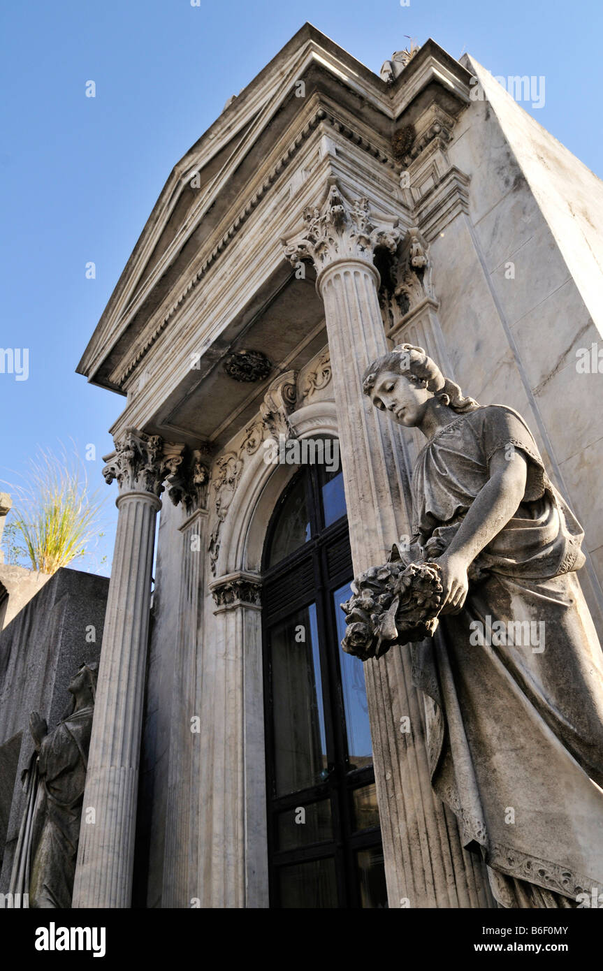 Tomb at the La Recoleta cemetery, Buenos Aires, Argentina, South America Stock Photo