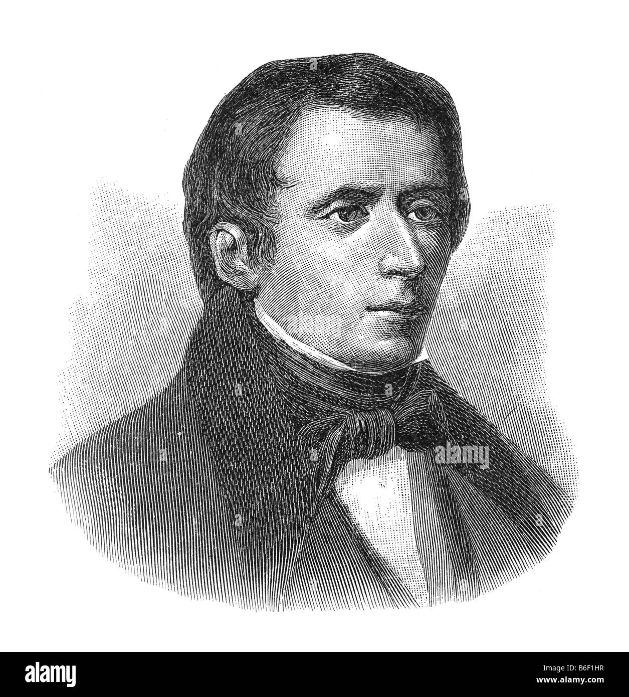 Giacomo Graf Leopardi, 29. June 1798 Recanati - 14. June 1837 Neapel Stock Photo