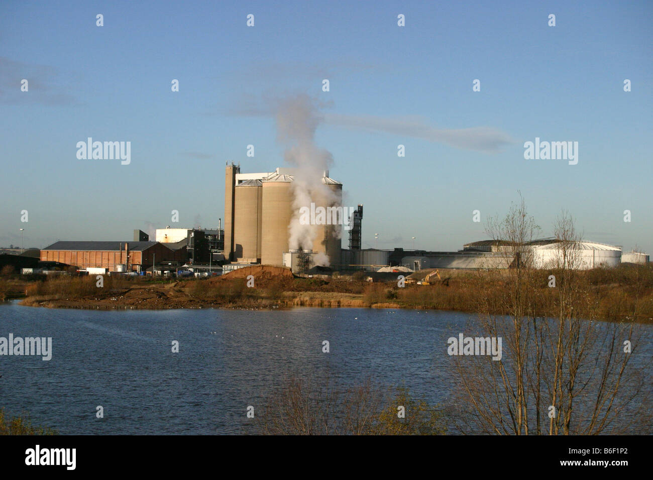 british sugar newark plant producing sugar from sugar beet Stock Photo