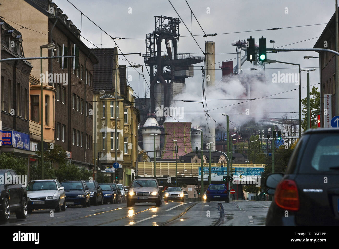 FriedrichEbertstreet in Duisburg Beeck, Germany, North RhineWestphalia, Ruhr Area, Duisburg