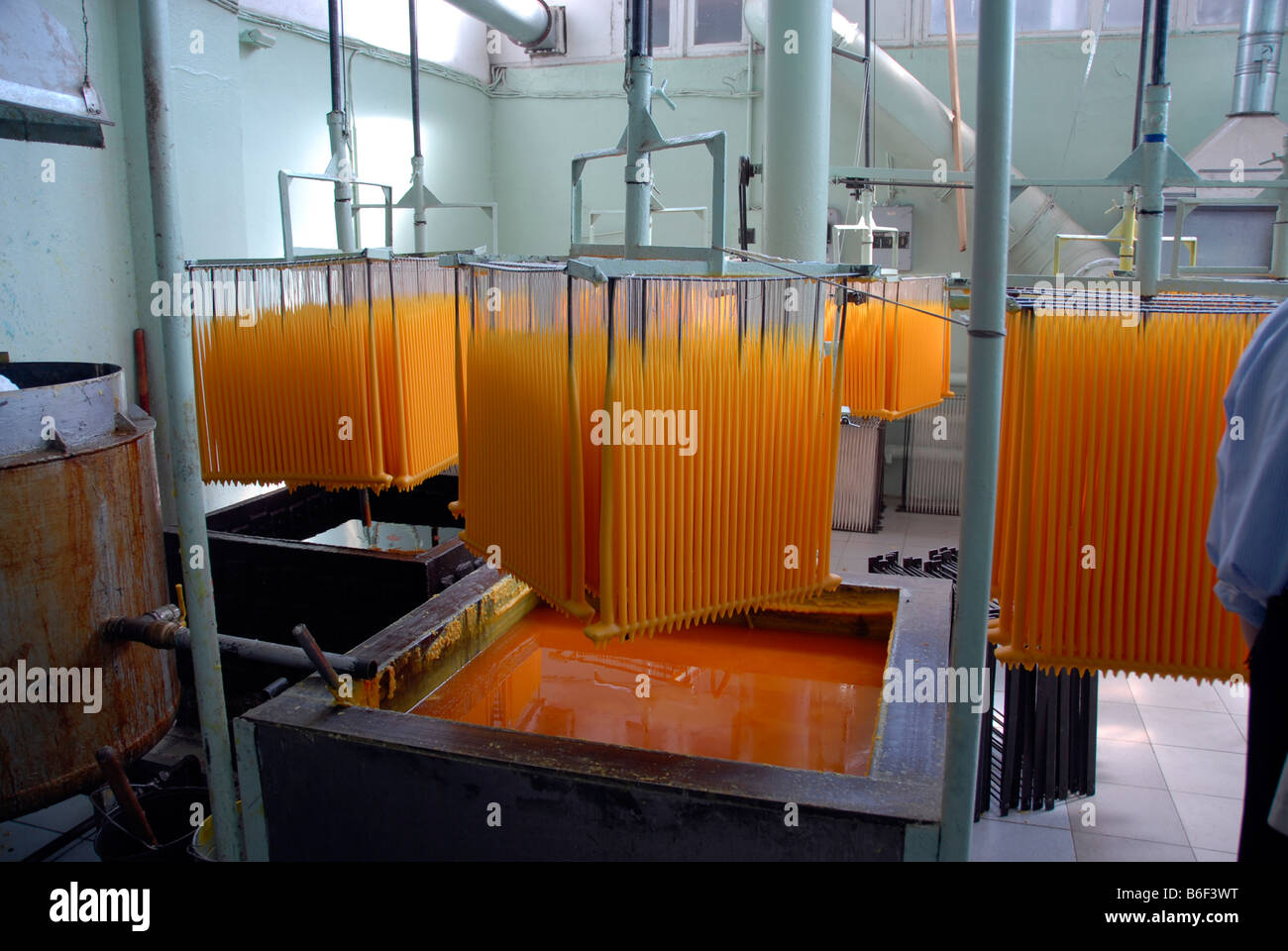 Automated candle making machinery in Sofrino, Moscow region, Russia Stock  Photo - Alamy