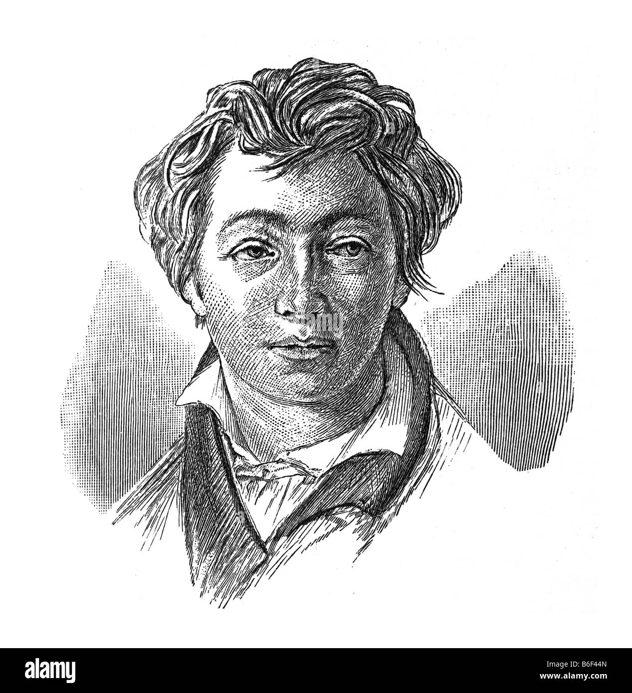 Christian Johann Heinrich Heine, 13. Dezember 1797 in Düsseldorf als Harry Heine - 17. Februar 1856 in Paris Stock Photo