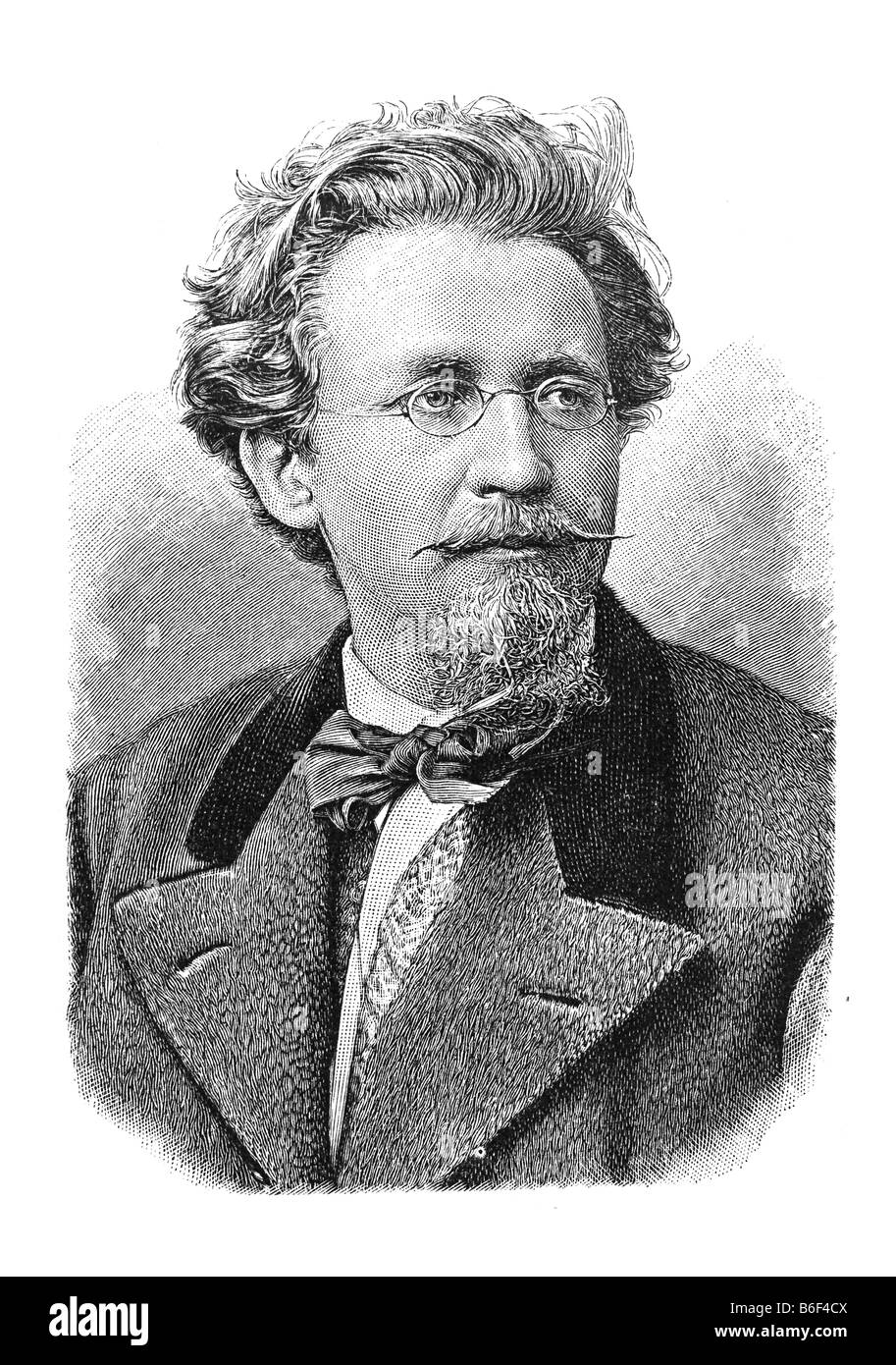 Friedrich Gerhard Rohlfs, April 14, 1831 - June 2, 1896 Stock Photo