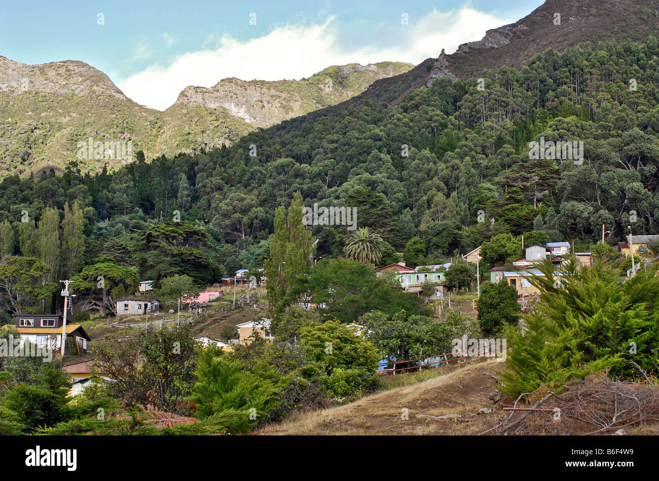settlement on Robinson Crusoe Island, formerly known as Juan Fernandez, Chile, Robinson Island