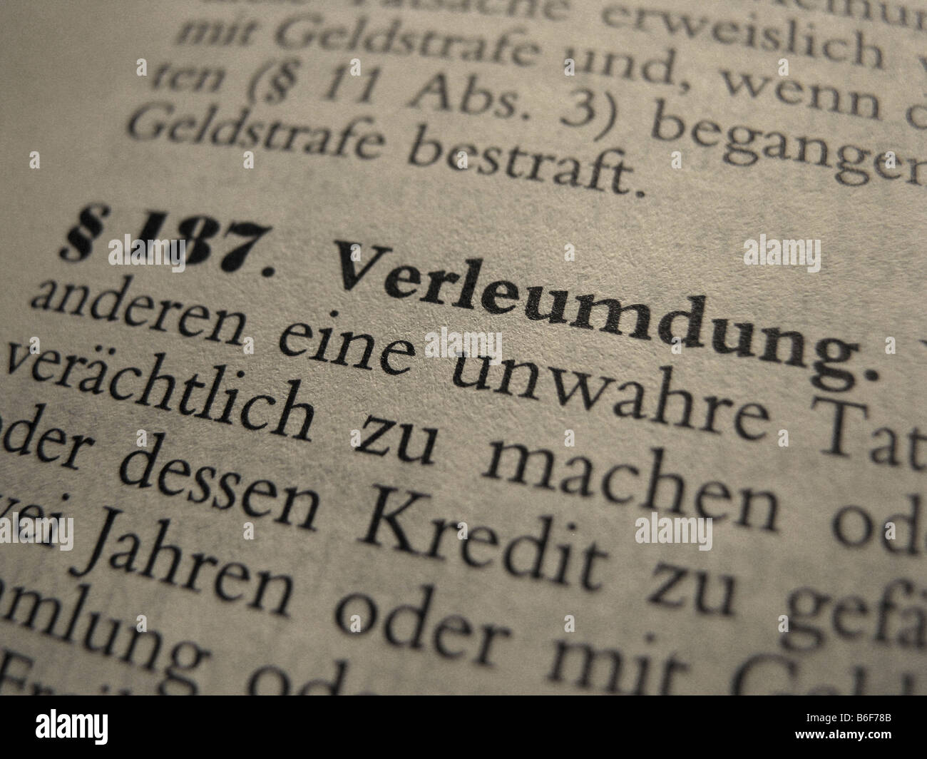 Legal text in statute book of national German law: German Criminal Code