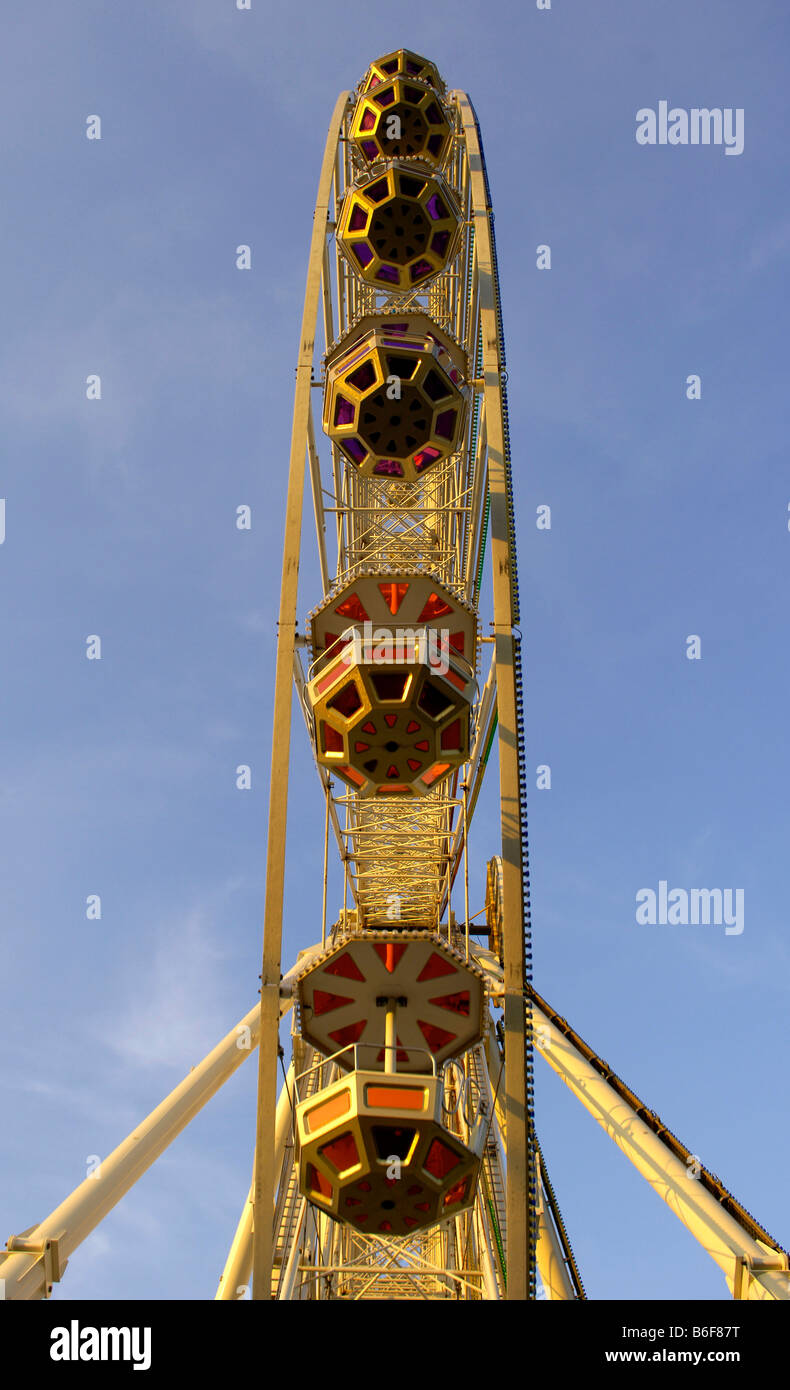 Ferris wheel at the Cannstatter Volksfest Fair in Stuttgart, Baden-Wuerttemberg, Germany, Europe Stock Photo