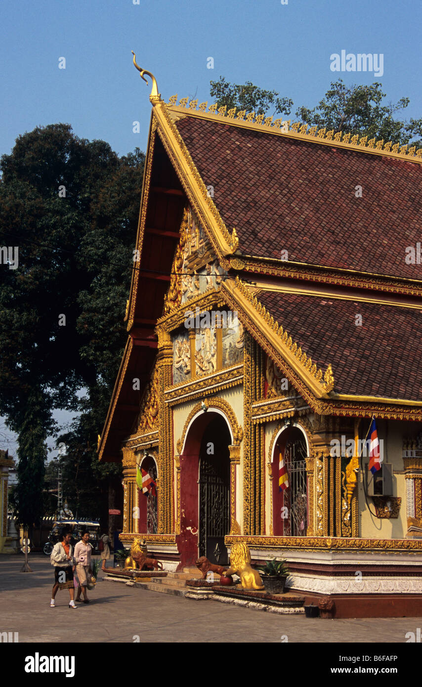 Wat Si Muang, Buddhist Temple Monastery and Site of the Vientiane City