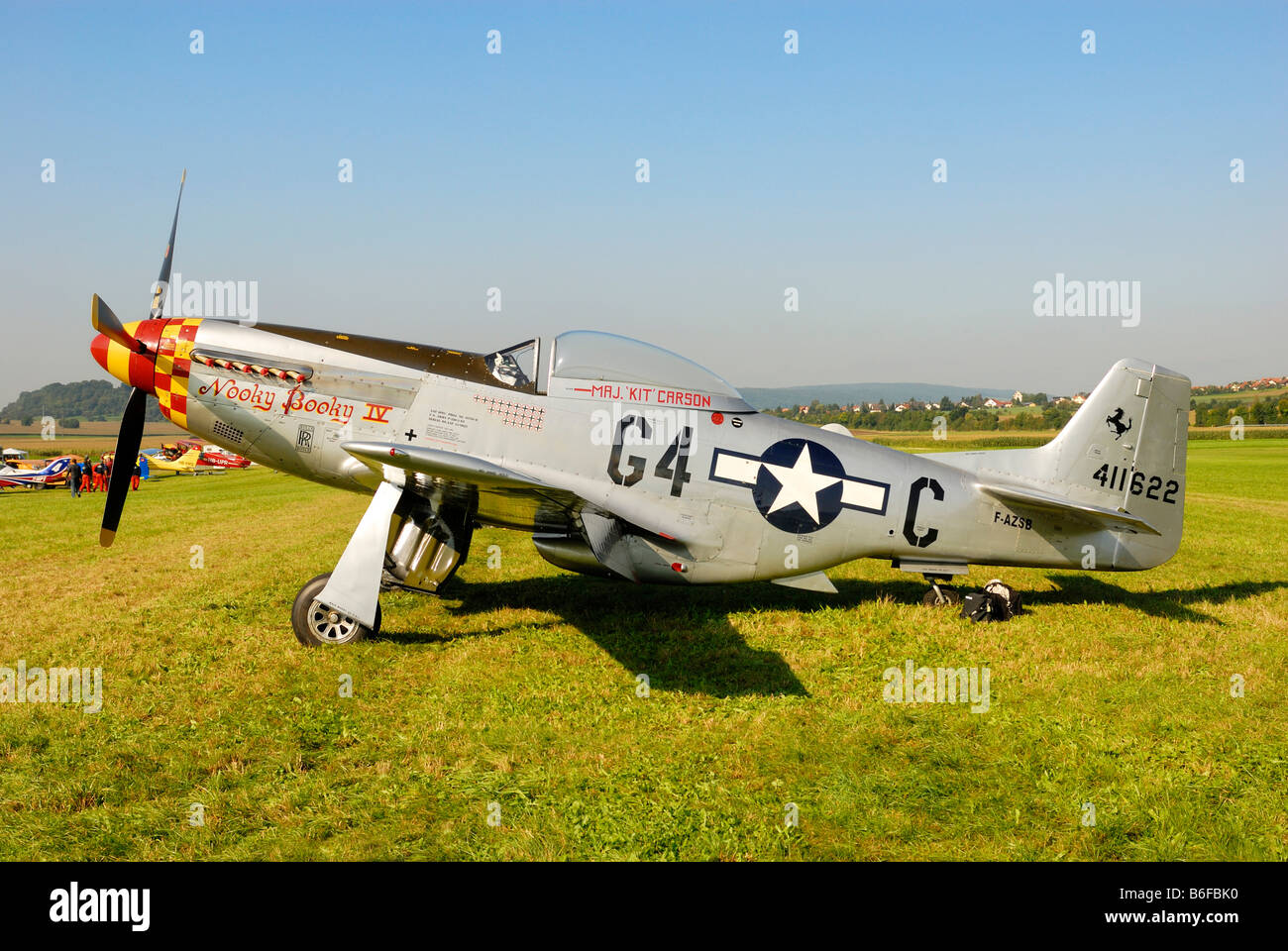 Legendary American fighter aircraft, North American P-51 Mustang Stock Photo