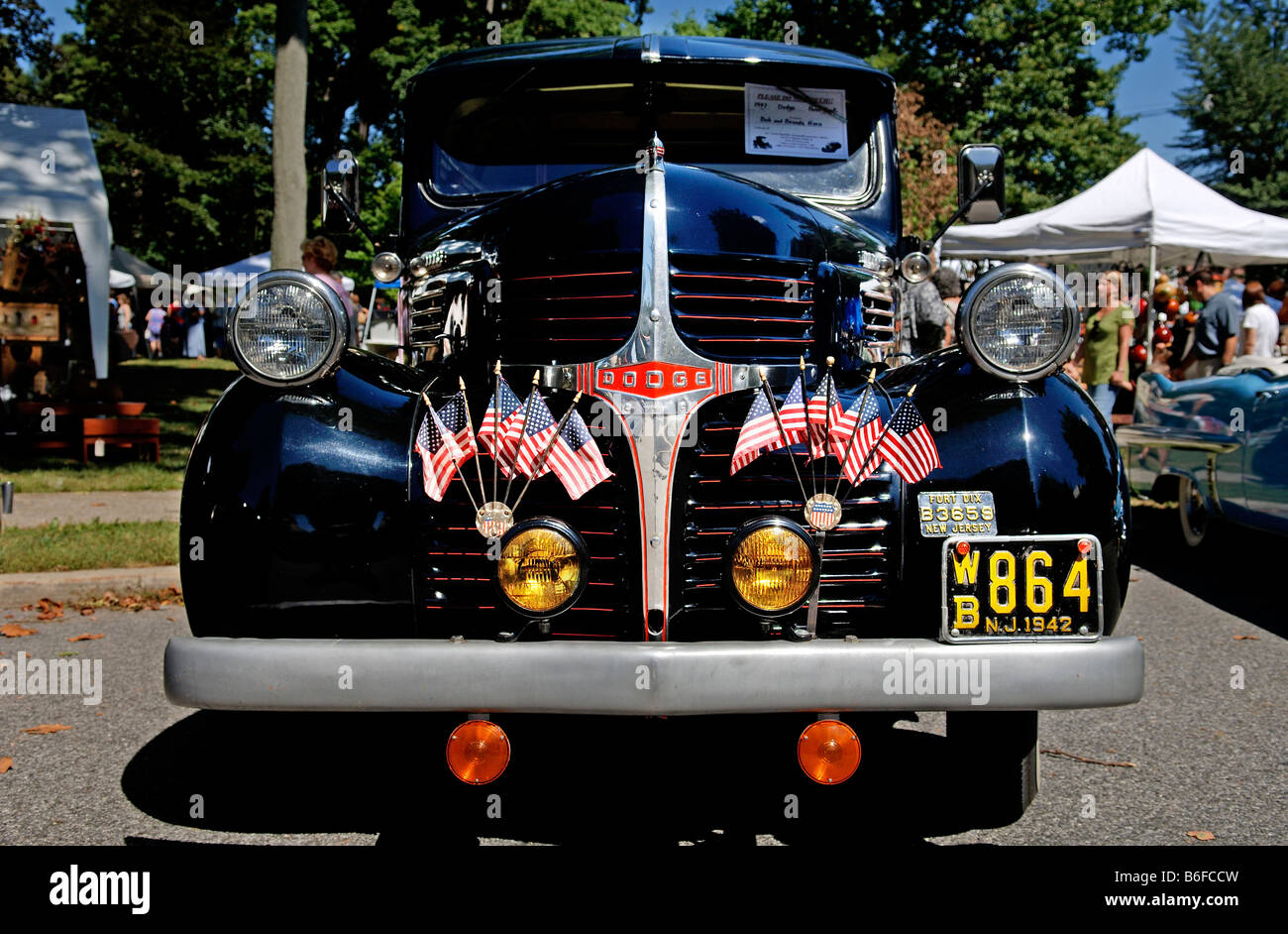 1947 Dodge at a Classic Car Show in Belvidere, New Jersey, USA Stock Photo