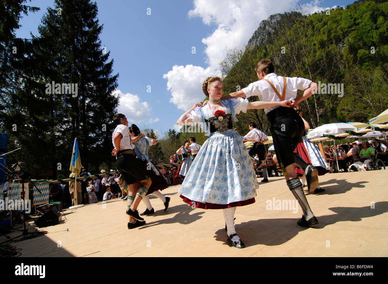Bavarian folklore, folk dance, Ruhpolding, Chiemgau, Bavaria, Germany