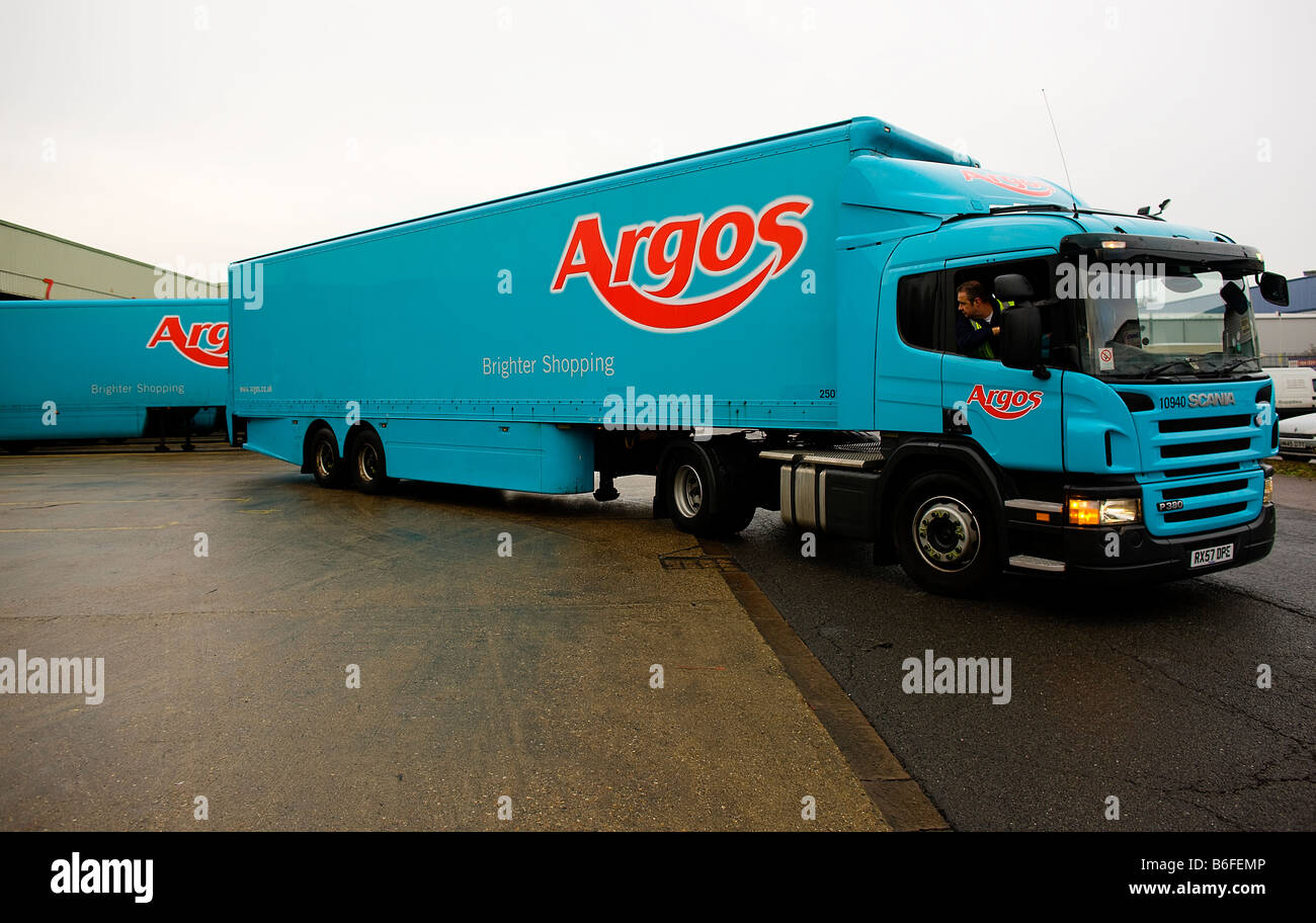Argos delivery truck hires stock photography and images Alamy