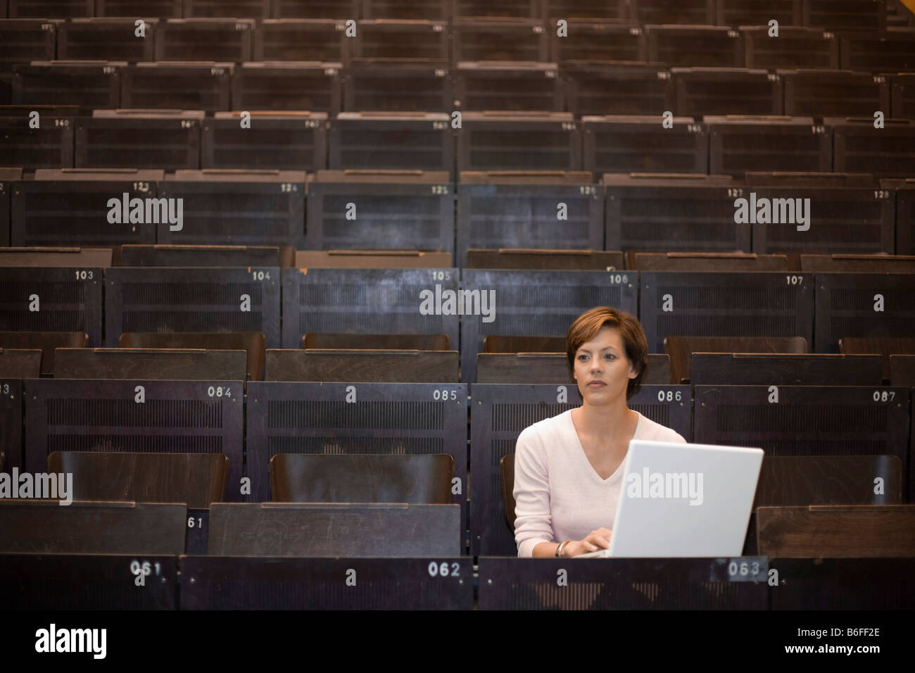 College Lecture Hall Laptops