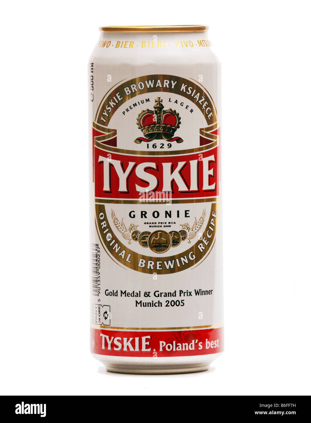 Tyskie Polish Beer Stock Photo