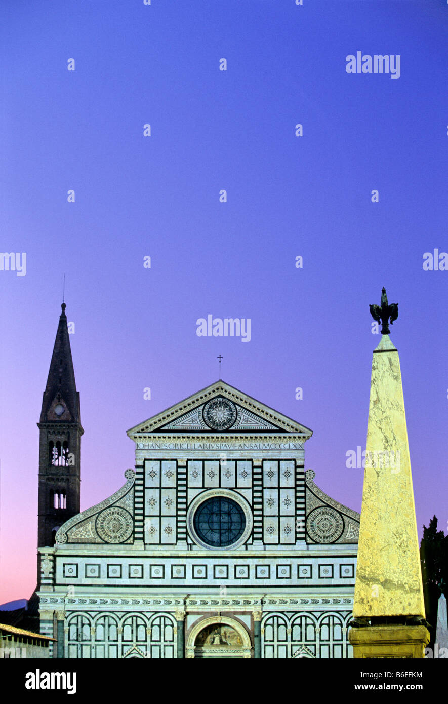 Basilica of Santa Maria Novella, Florence, Firenze, Tuscany, Italy, Europe Stock Photo