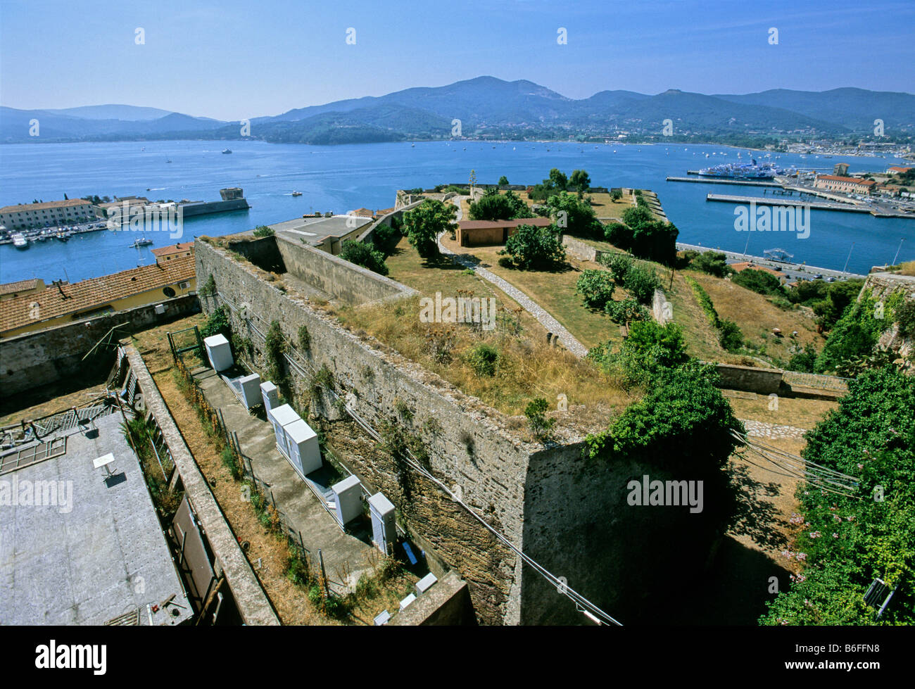 Bastione Veneziano, Forte Falcone, Fortezze Medicee, Portoferraio, Island of Elba, province of Livorno, Tuscany, Italy, Europe Stock Photo