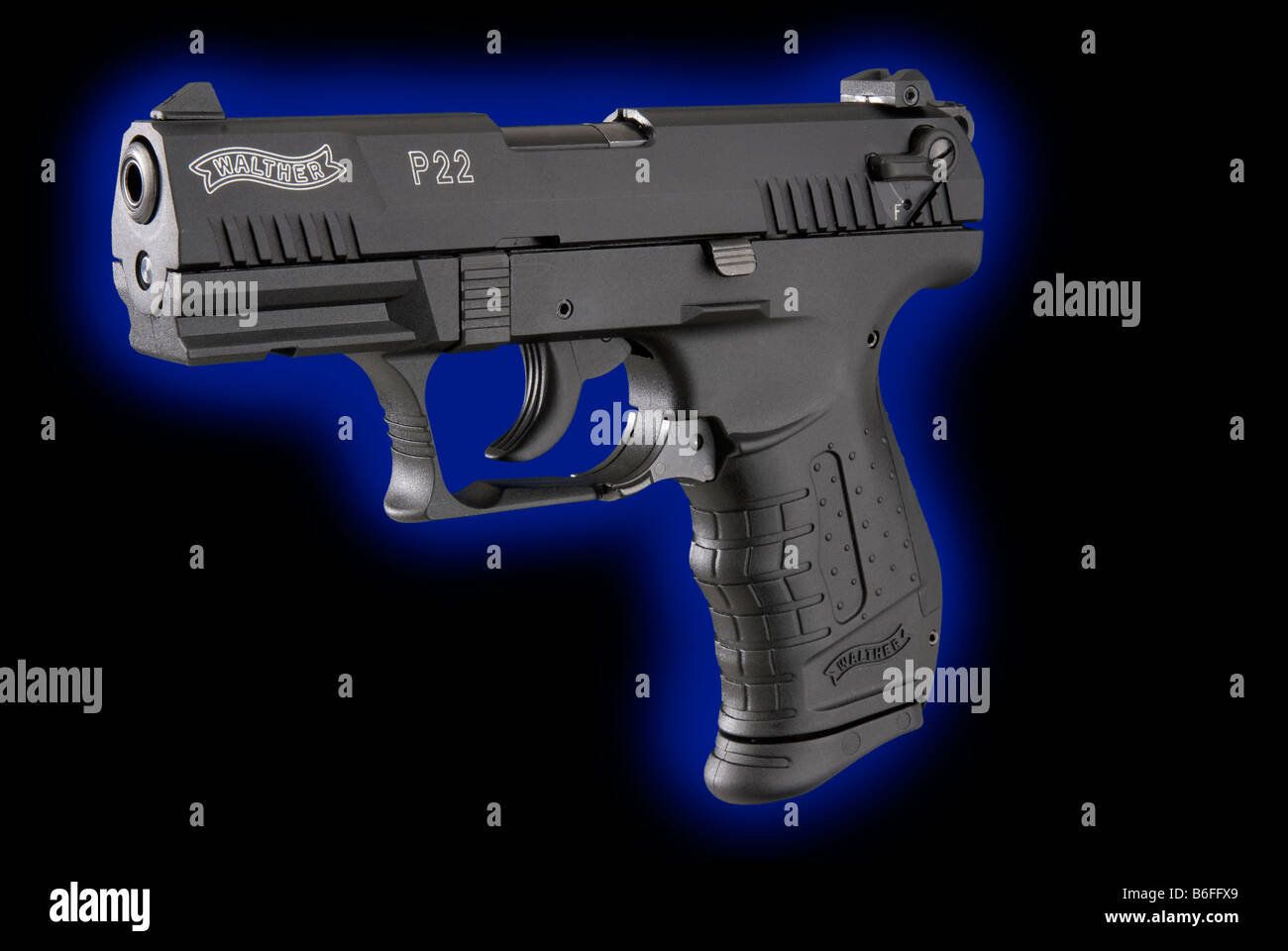 Walther P22 semi automatic .22 cal handgun Stock Photo