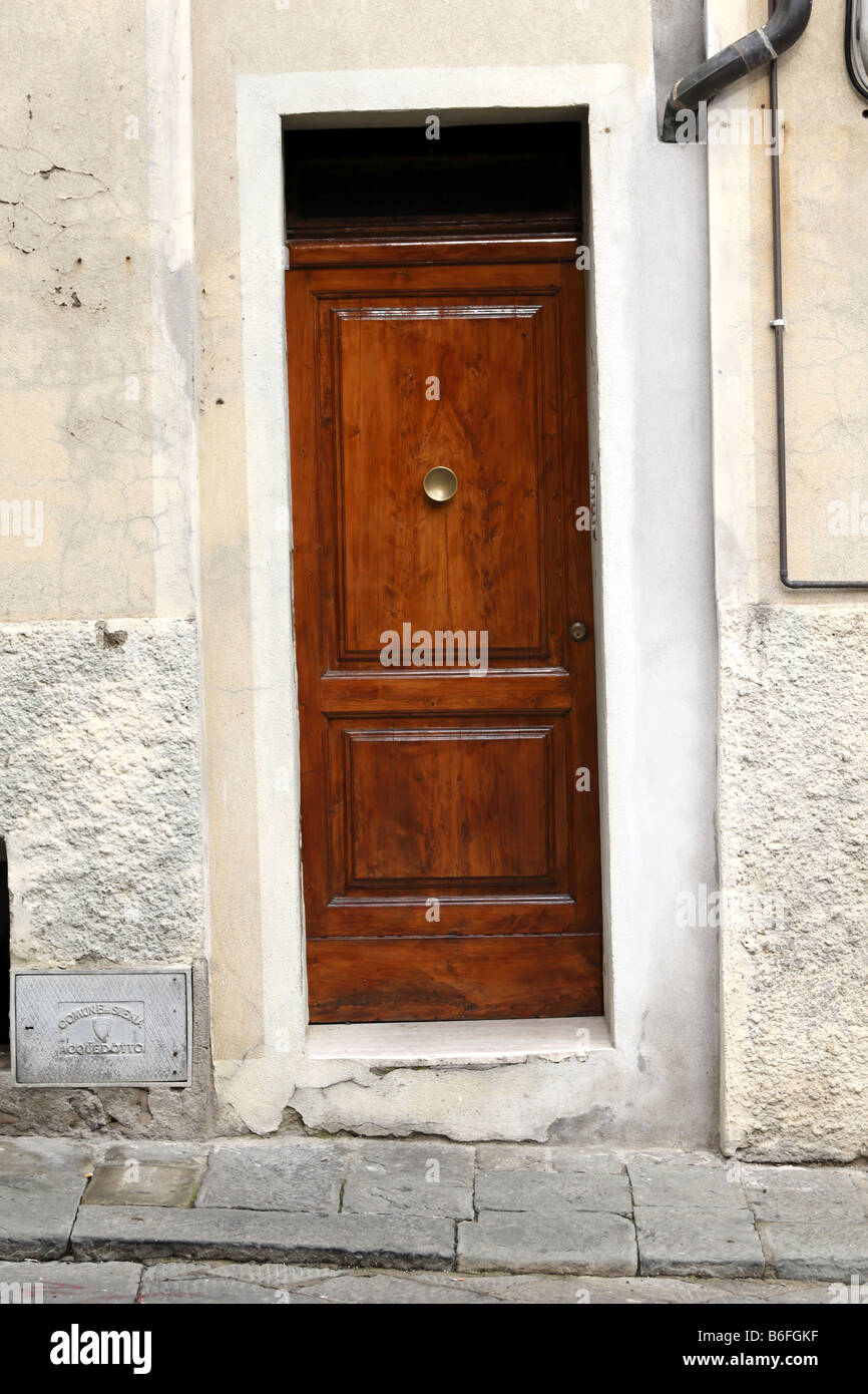 Wood wooden door italy siena italian entrance residential architecture