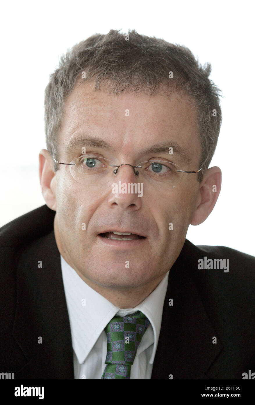 Bernd Scheifele, chief executive of the HeidelbergCement AG, during the press conference on financial statements on the 17th of Stock Photo