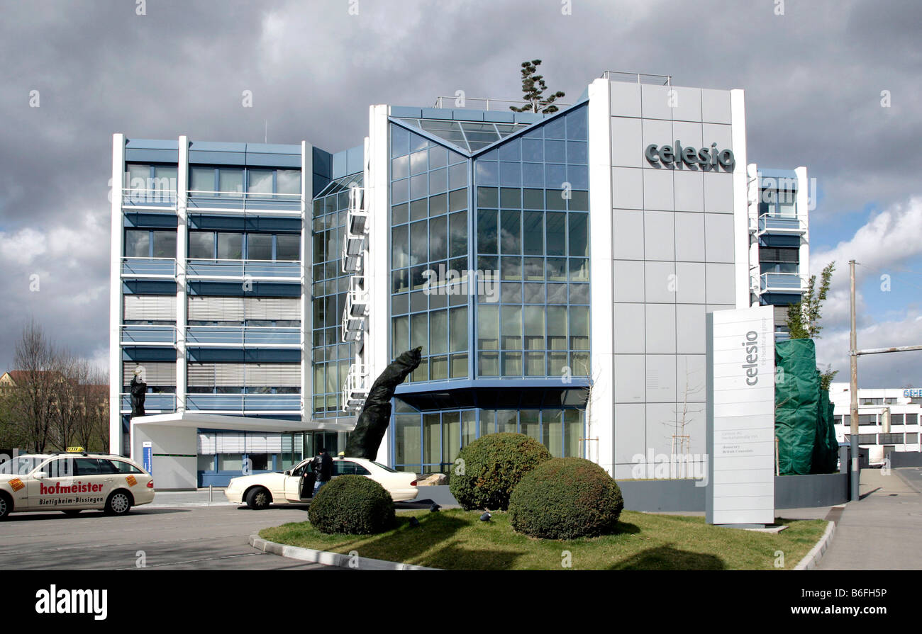 Company headquarters of the Celesio AG, view from outside, Stuttgart, Baden-Wuerttemberg, Germany, Europe Stock Photo