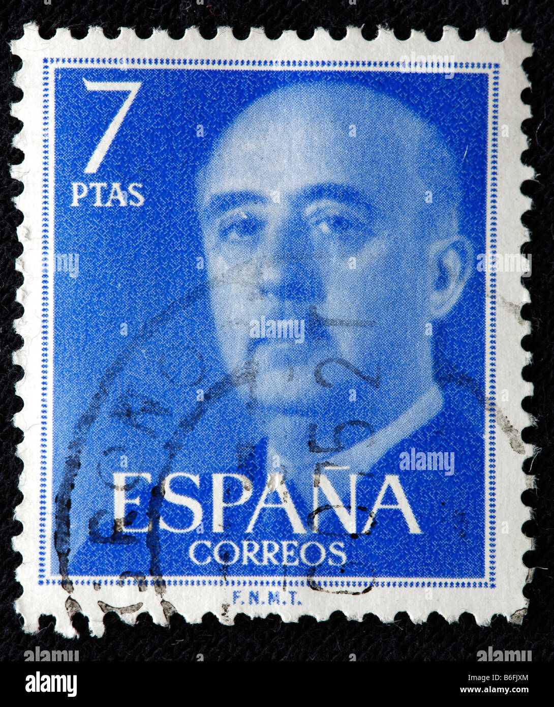 Generalisimo Francisco Franco (1939-1975), postage stamp, Spain Stock Photo