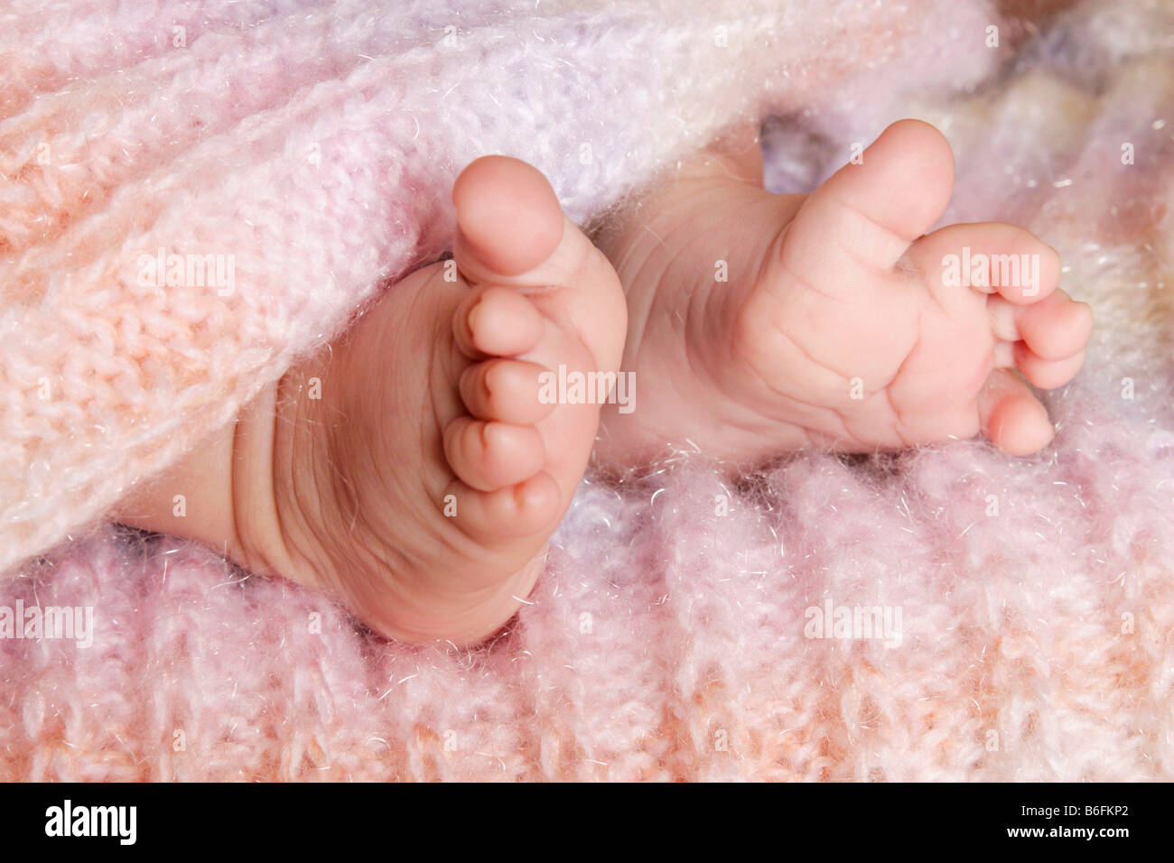 A child's feet Stock Photo
