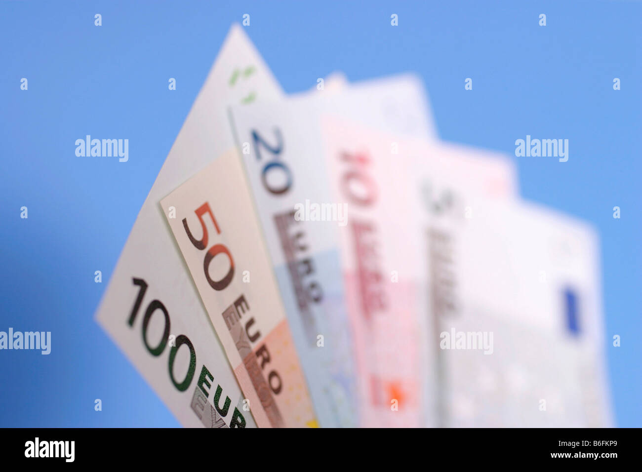 Euro bank notes Stock Photo