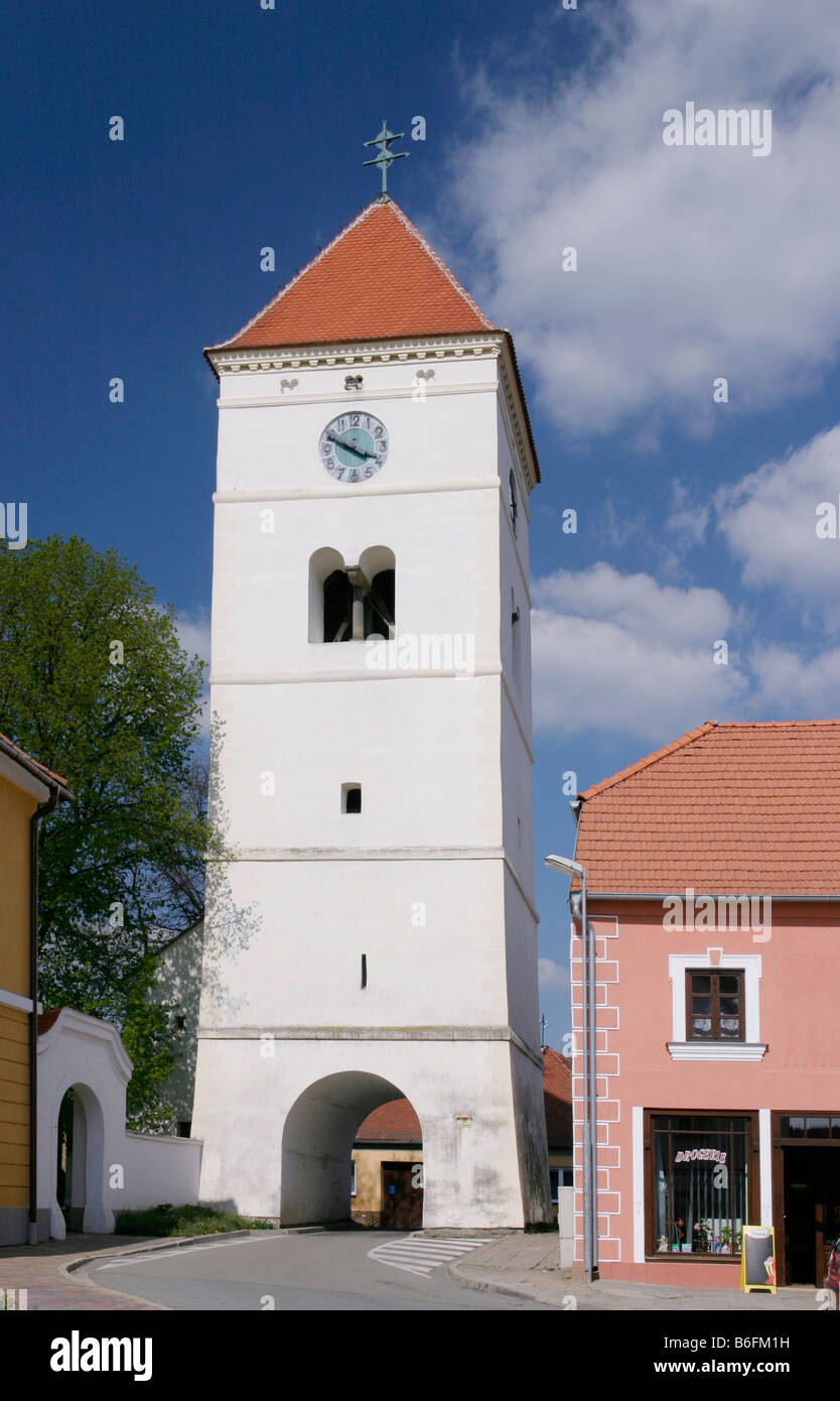 Tower in Rouchovany, South Moravia, Czech Republic, Europe Stock Photo