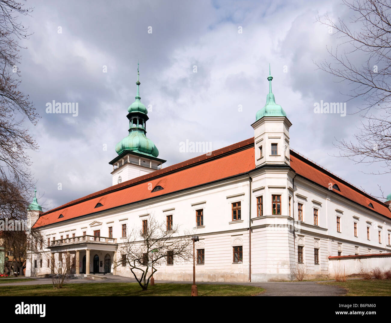 Chateau in Vsetin, Moravia, Czech Republic, Europe Stock Photo