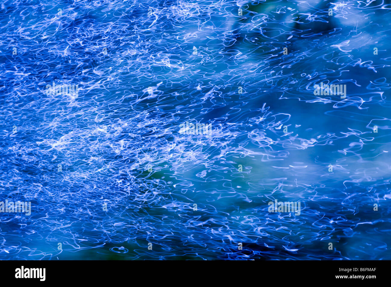 Blue water surface Stock Photo