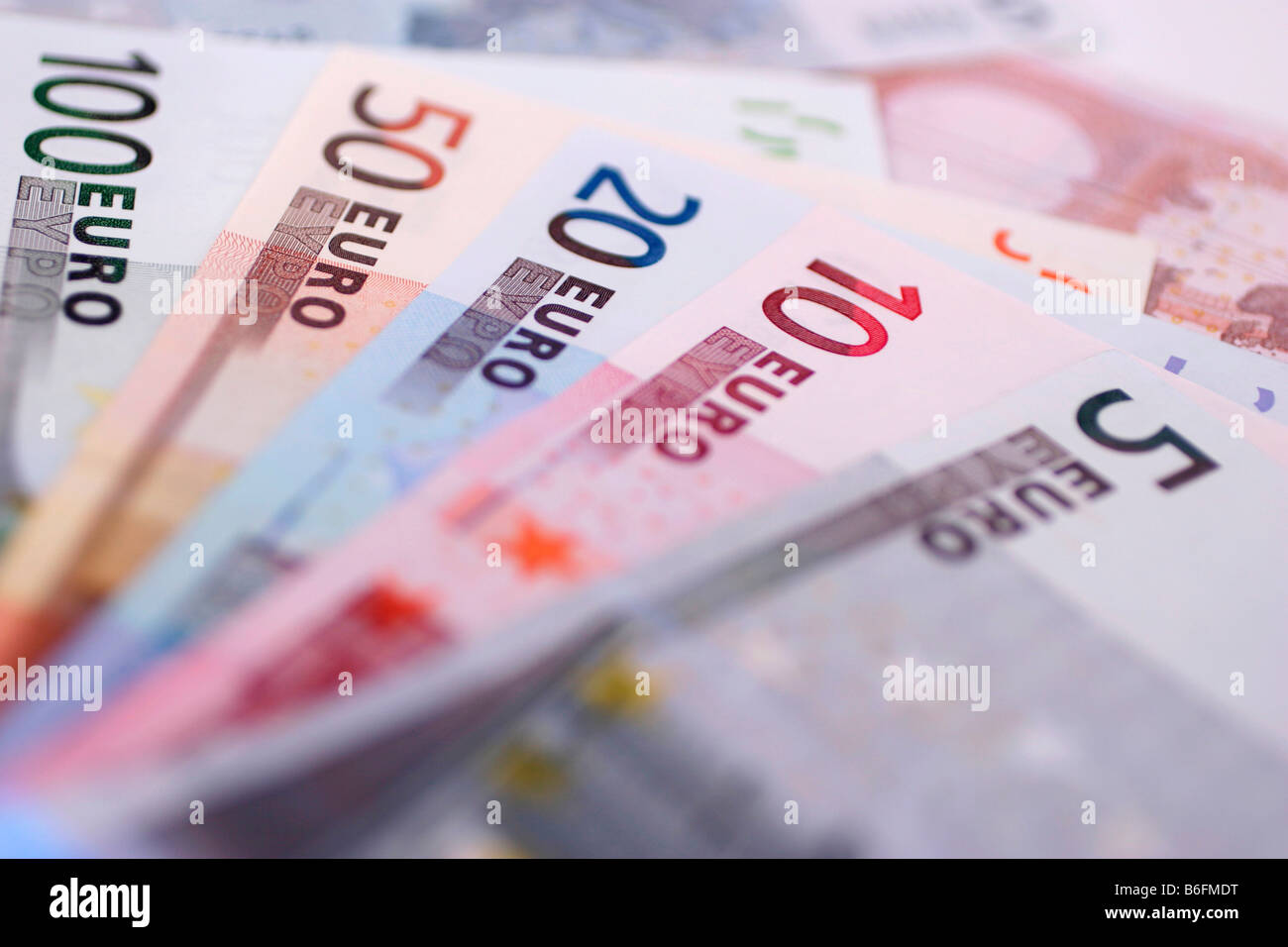 Euro-bills Stock Photo