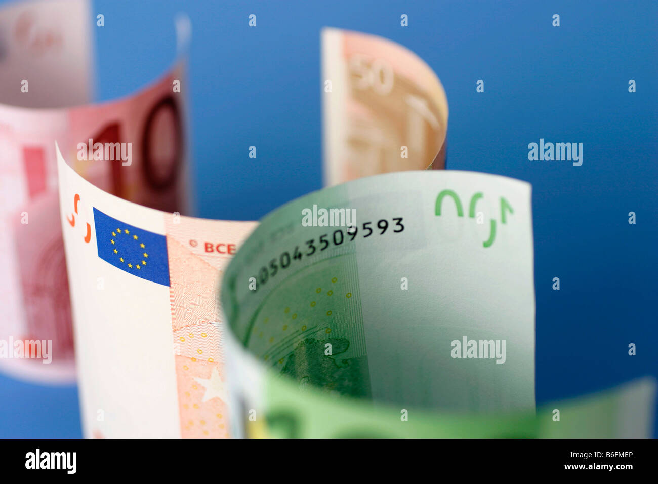 Euro-bills Stock Photo