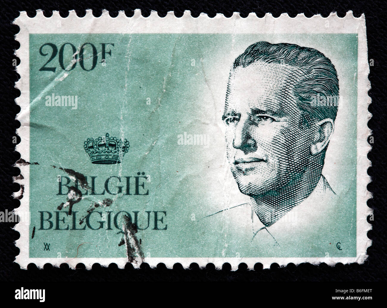 King Baudouin I (Boudewijn) of Belgium (19511993), postage stamp