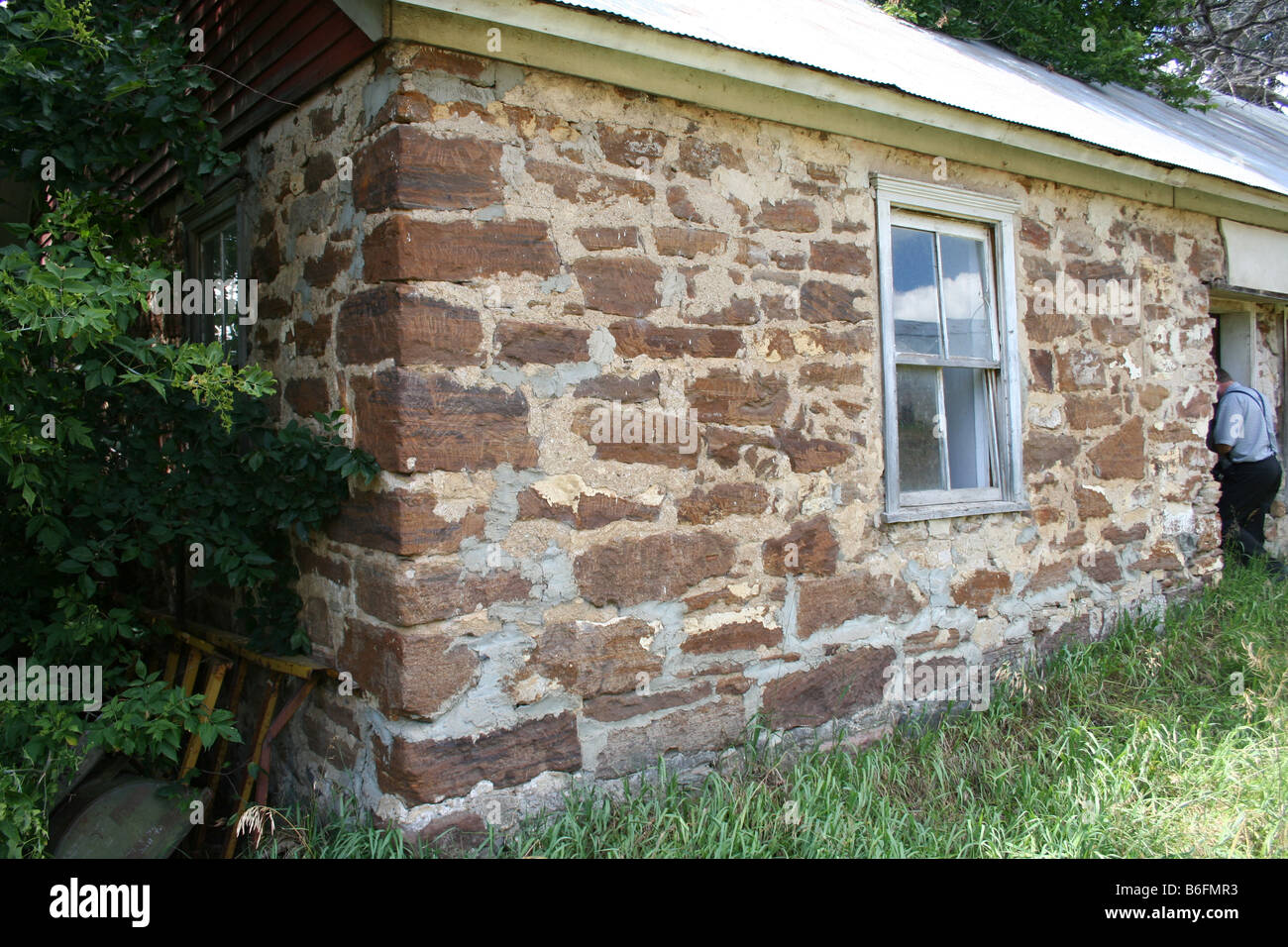 Historic home at a former (Milltown) Hutterite colony in South Dakota Stock Photo Alamy
