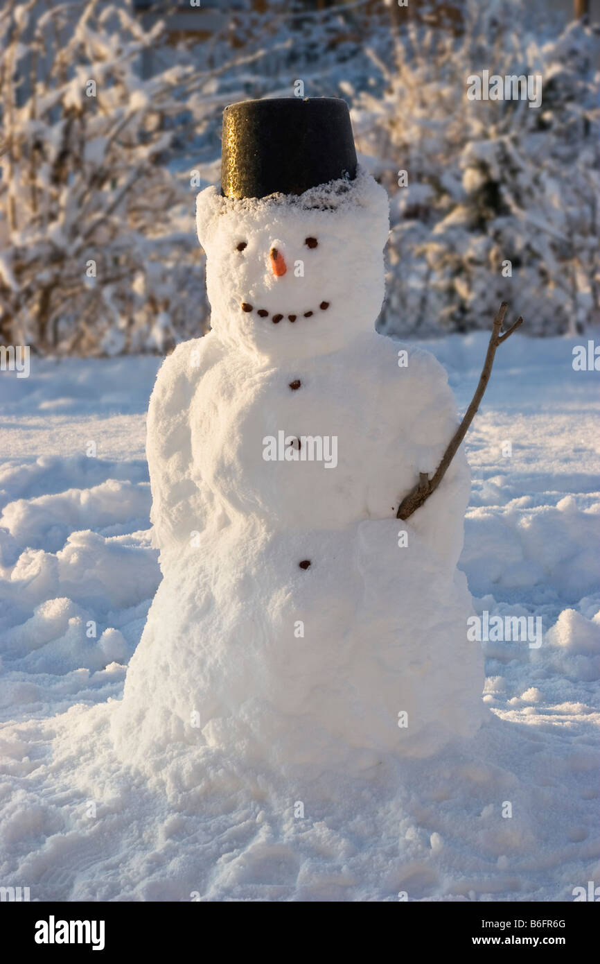Snowman garden hi-res stock photography and images - Alamy