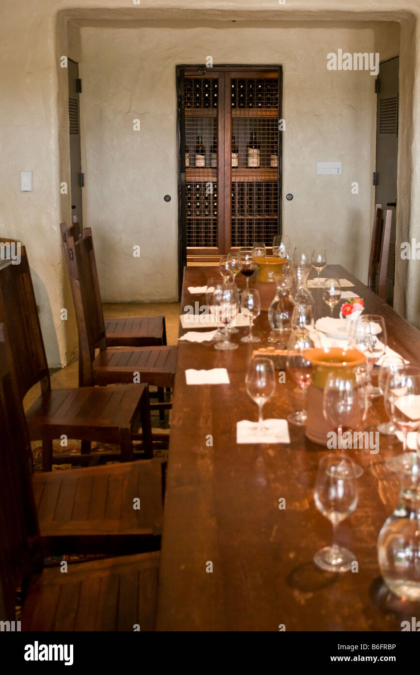 Wine tasting room at the Robert Mondavi Winery Stock Photo