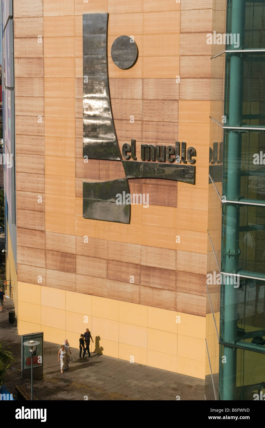 Main entrance to El Muelle shopping Mall Las Palmas the capital of Gran Canary of the Canary Main entrance to El Muelle shopping Mall Las Palmas the capital of Gran Canary of the Canary