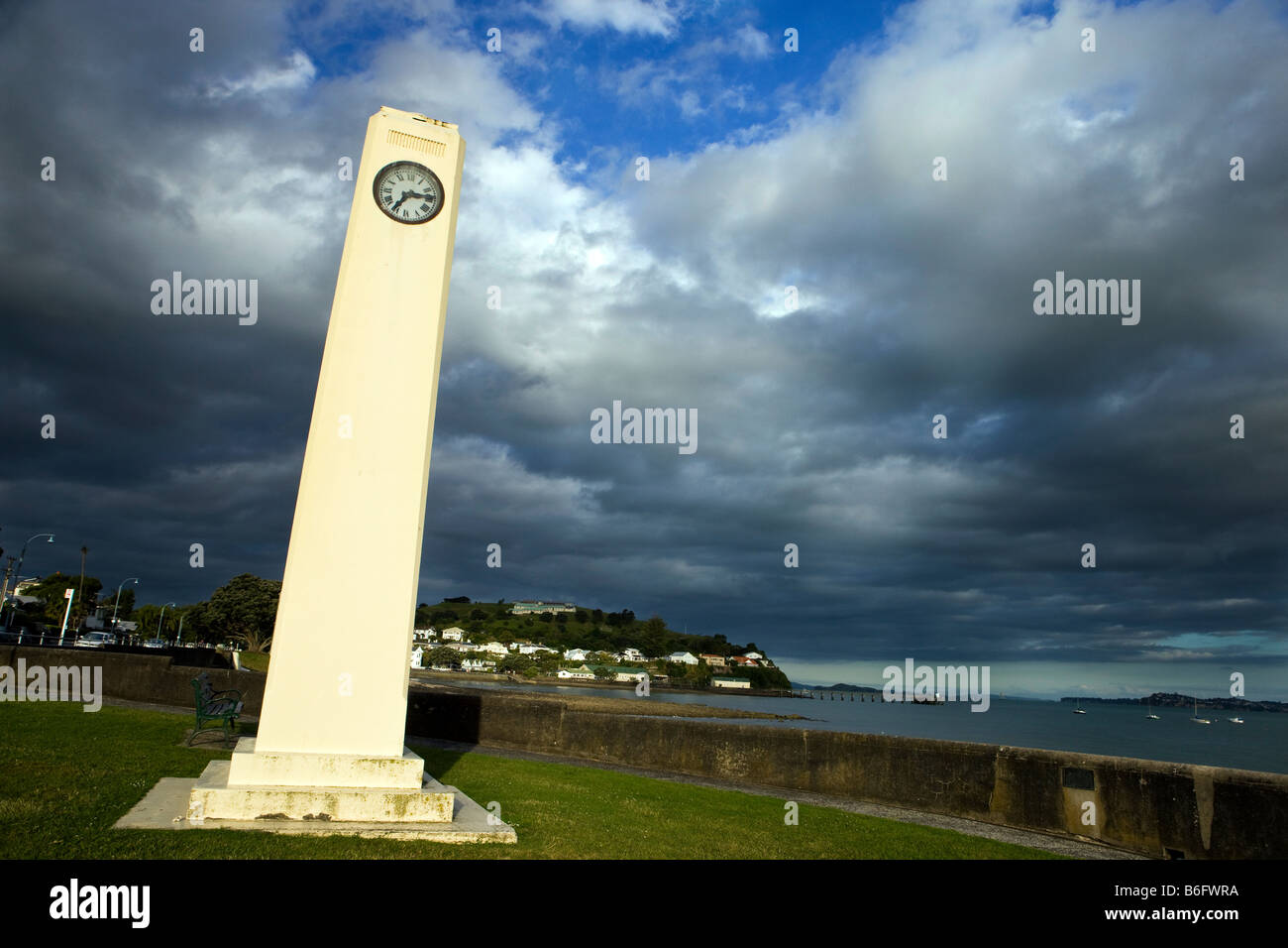 Watson Memorial, Duders Beach, Devonport, Auckland, New Zealand Stock Photo