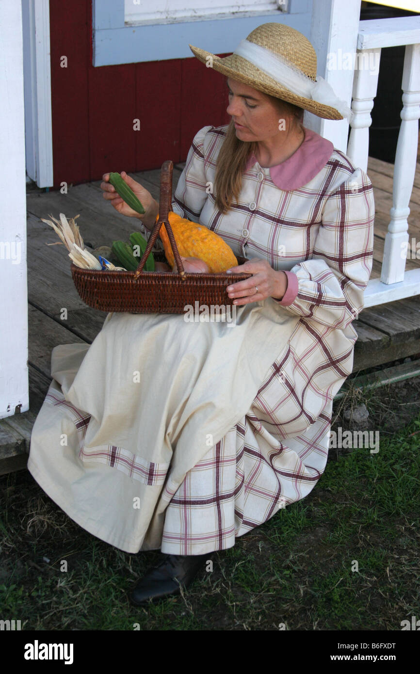 Old woman on porch wild west hi-res stock photography and images - Alamy