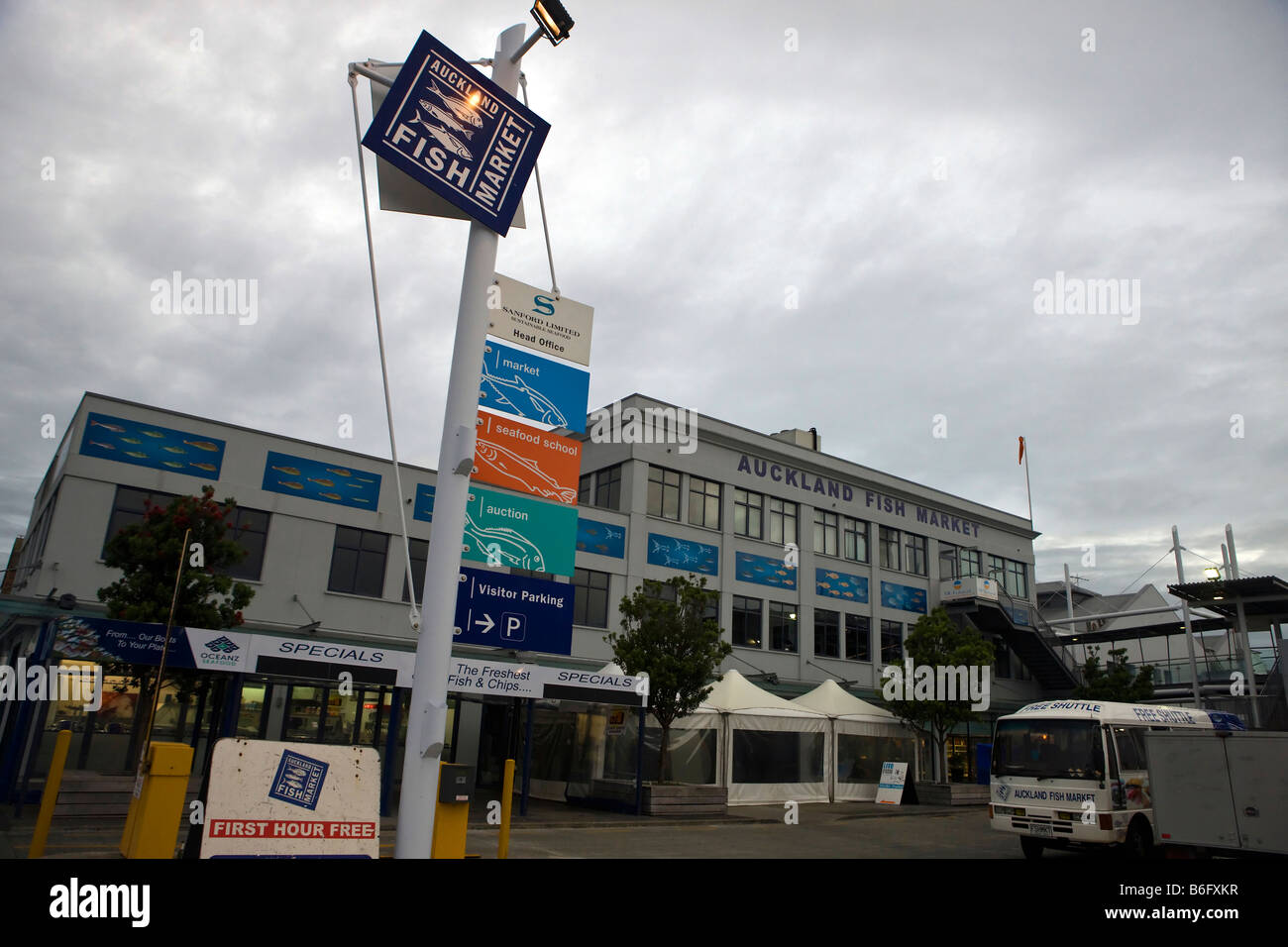 The Auckland Fish Market, Auckland, New Zealand Stock Photo
